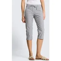 TOM TAILOR 3/4-Hose Hosen & Chino Tapered Relaxed Capri Hose mit Kordelzug