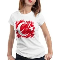 style3 T-Shirt Türkei Turkey Türkiye Flagge istanbul Flag Mond Stern rot erdogan