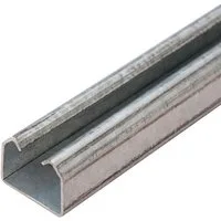 LYSEL® U-Laufschiene Lysel® Laufschiene Schiebetür Schiene verzinkt 25x19mm Länge 2m, (1-tlg), 2000 x 25 x 19 mm [L x B x H]