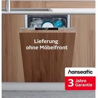 Hanseatic vollintegrierbarer Geschirrspüler HGVI4582C10J7714DS, 10 Maßgedecke, inkl. 3 Jahre Herstellergarantie