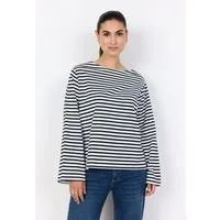soyaconcept Langarmshirt SC-BRI 1 aus Baumwolle, Relaxed Fit, mit Trompetenärmeln, pflegeleicht