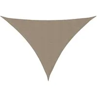 vidaXL Sonnensegel Sonnensegel Oxford-Gewebe Dreieckig 3x3x4,24 m Taupe, (1-tlg)