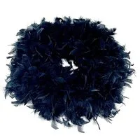 CreaFlor Home Osterkranz Federn, Handgefertigt, Schwarz, Federn, H: 5cm