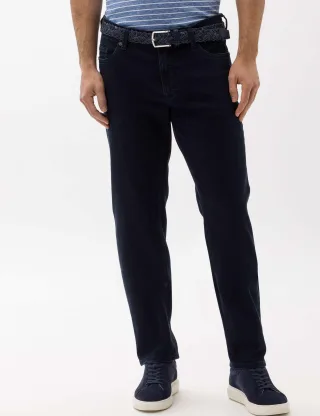 Eurex by Brax Herren Five-Pocket-Hose Style LUKE BLUE BLACK, denim dunkelblau, Gr. 315U