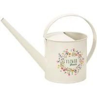 Moses. Verlag Gießkanne Blatt & Blüte Gießkanne 1,2 L Stahl mit Blumenmotiv drinnen draußen