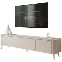 Lookway TV-Schrank CELESTE PUSH OPEN mit Beleuchtung auf Füßen (mit LED Beleuchtung) Breite: 200 cm
