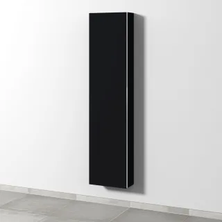 Sanipa 3way Hochschrank mit 1 Tür, Schwarz-Matt BS16408