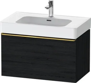 Duravit D-Neo Waschtischunterbau wandhängend Eiche Schwarz Matt 784x452x440 mm - DE4277034160000 DE4277034160000