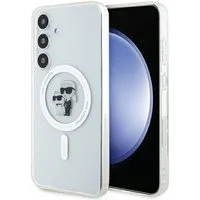 KARL LAGERFELD Handyhülle Case Galaxy S24 MagSafe kompatibel transparent Logo 6,2 Zoll, Kantenschutz