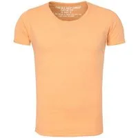 Key Largo T-Shirt Bread vintage Look uni Basic T00621 Rundhalsauschnitt unifarben kurzarm slim fit