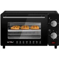 Woltu Minibackofen, 10 Liter, 650 Watt mit Timer für Pizza, Toast, Truthahn