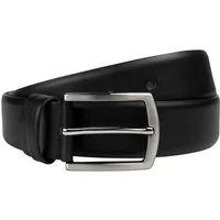 herémood Ledergürtel Leder Gürtel Herren in Schwarz und Braun – Klassischer Herrengürtel (für Business und Freizeit – Gürtel von 95 bis 130 cm – Stilvoll, 1-St., pflegeleicht und robust – Passend zu Jeans, Chino und Anzug) Männer Gürtel für jedes Out