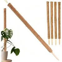 Gravidus Rankhilfe ​Erweiterbare Rankhilfe 110 cm mit Kokosfilz für Zimmerpflanzen​, 4 St.