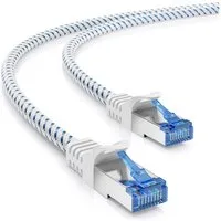 deleyCON deleyCON 5m CAT8.1 Nylon Netzwerkkabel S/FTP PIMF 2000MHz 40Gbit RJ45 LAN-Kabel