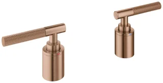 GROHE Hebelgriffe Atrio Private C. 48651 Rändelstruktur warm sunset gebürstet, 48651DL0 48651DL0