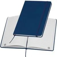 Macma Notizbuch Notizbuch / DIN A5 / Umschlag aus PU / 160 linierte Seiten / Farbe: du