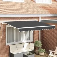 furnicato Markise Markisen-Ersatzstoff 235 x 195 cm in Anthrazit
