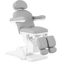 Physa Massageliege Fußpflegestuhl Fußpflegeliege Kosmetikstuhl Pedikürestuhl 150 kg Grau