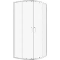 welltime Runddusche New Trento, BxT: 90x90 cm, Einscheibensicherheitsglas, Extrahohe 195cm, 6mm ESG, verbessertes Rollensystem