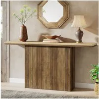 Tribesigns Konsolentisch Rustikaler Eingangstisch, 160 cm Sofatisch für Wohnzimmer, Foyer, Flur