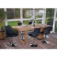 MCW Esszimmerstuhl Vaasa T501-6-h (Set, 6 St), 6er-Set, Korpus aus Kunststoff, frei drehbar um 360°, höhenverstellbar