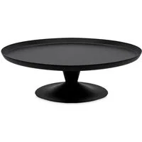 Spetebo Servierständer Metall Deko Tischpodest rund schwarz mit Fuß - Ø 23 cm, metall, (Anzahl, 1-tlg., Stück), wiederverwendbar