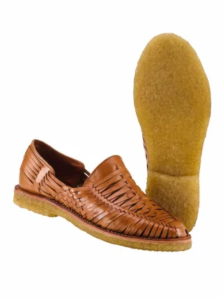 CANO Herren Huarache Javier Braun Obermaterial und Decksohle: Rindleder