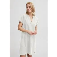 OXMO Blusenkleid OXAnette Sommerliches Leinen-Mix Kleid