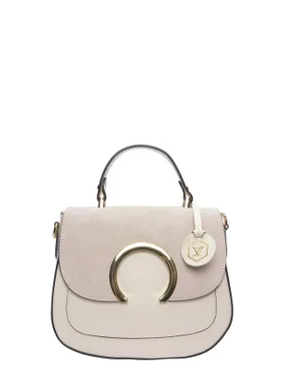 Luisa Vannini Beige Rindsledertasche