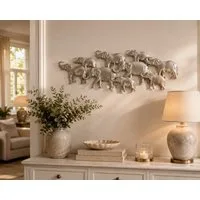 moebel-direkt-online Wanddekoobjekt Wandschmuck in 3D-Optik "Elefantenfamilie"