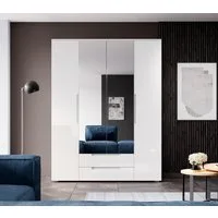möbelando Kleiderschrank Suzette 160 x 208 x 57 cm (B/H/T)