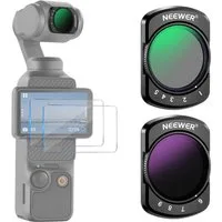 Neewer FL-75 Variables ND Kit für DJI Osmo Pocket 3 – ND2-ND32 & ND64-ND512 Graufilter (Magnetic)