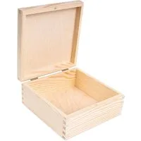 Creative Deco Holzkiste mit Deckel und Schloss Kleine Holzbox Geschenkbox Schatzkiste, Holzschachtel Geschenkbox Schatzkiste, Für Geschenk, Hochzeit, Schmuck