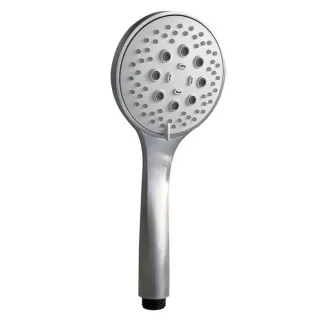 Herzbach Living Spa iX Handbrause 17.675400.1.09 mit Clean-Effekt, Brausekopf 100mm, Edelstahl gebürstet