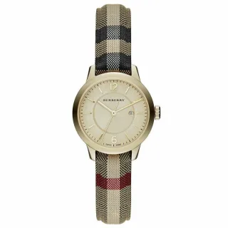 Burberry BU10104 Honig Check gestempelt Zifferblatt Damenuhr