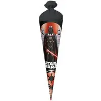 Roth Schultüte Disney Star Wars mit Folieneffekt, 70cm, rund, mit Rot(h)-Spitze und schwarzem Filz