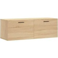 vidaXL Hängeschrank Wandschrank Sonoma-Eiche 100x36,5x35 cm Holzwerkstoff (1-St)
