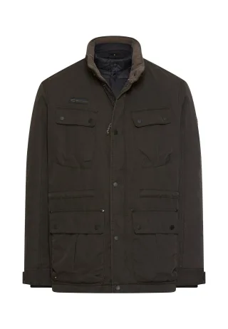 camel active - Field Jacket mit verstellbarem Bund dark choclate - Gr. - M
