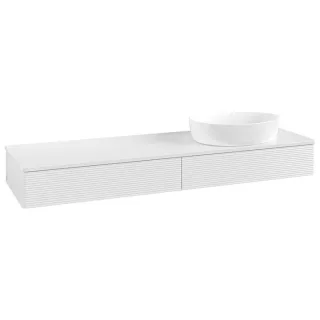 Villeroy und Boch Antao Waschtisch-Unterschrank K16110GF 160x19x50cm, Waschbeckenplattenfarbe Lack, glossy white lacquer