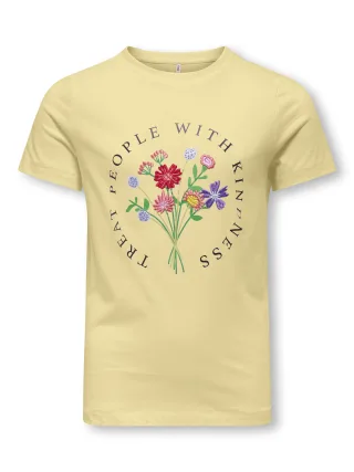 KIDS ONLY - KOGEMMA LIFE REG S/S FLOWER TOP JRS NOOS Sunlight - Gr. - 128