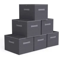 Sekey Aufbewahrungsbox Aufbewahrungsbox mit Deckel aus Vliesstoff Faltbare Stoffboxen, Faltbox Organizer für Kleidung Aufbewahrungsboxen für Schrank Regal