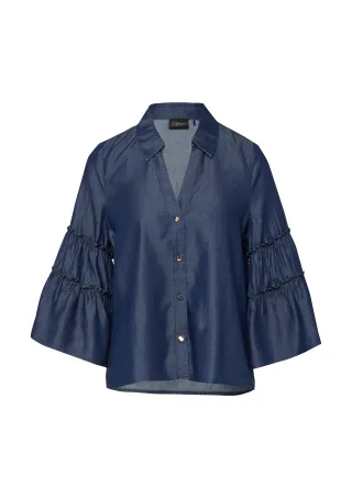 s.Oliver BLACK LABEL - Bluse blau - Gr. - 34