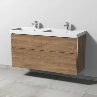 Sanipa 3way Waschtischunterbau zu Villeroy & Boch Avento Waschtisch mit 4 Auszügen, Eiche-Kansas BR62559