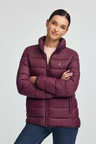 Jacke Salma Embroidery burgunderrot mit Rigby Go-Logo