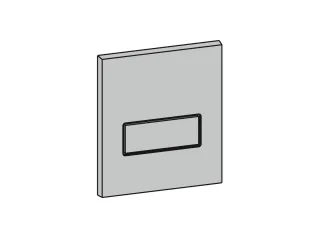 Mepa Frontplatte Urinal-Druck-, spüler MEPAorbit, edelstahl, 590256 590256