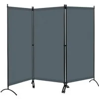 Woltu Paravent, 3-teilig 255x182 cm, Trennwand klappbar, Raumteiler freistehend