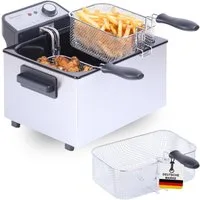 Sommertal Fritteuse, Kaltzone, DF3270 – echte Edelstahl Fritteuse für knusprige Pommes