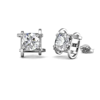 Roxy Ohrringe - Silber und Kristall