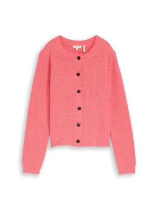 Tom Tailor - Cardigan mit Rundhalsausschnitt soft coral pink - Gr. - L