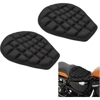 Tourtecs Sitzbank 2x Motorrad Luftkissen / Komfort Sitzkissen AC1 schwarz